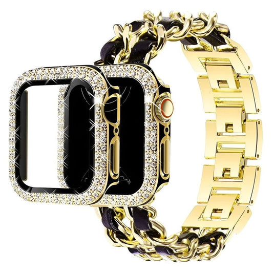 Carpe Lujo Acero Cuero Correa + Funda