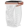 Levo Floral Engraved Silicone Band - Astra Straps