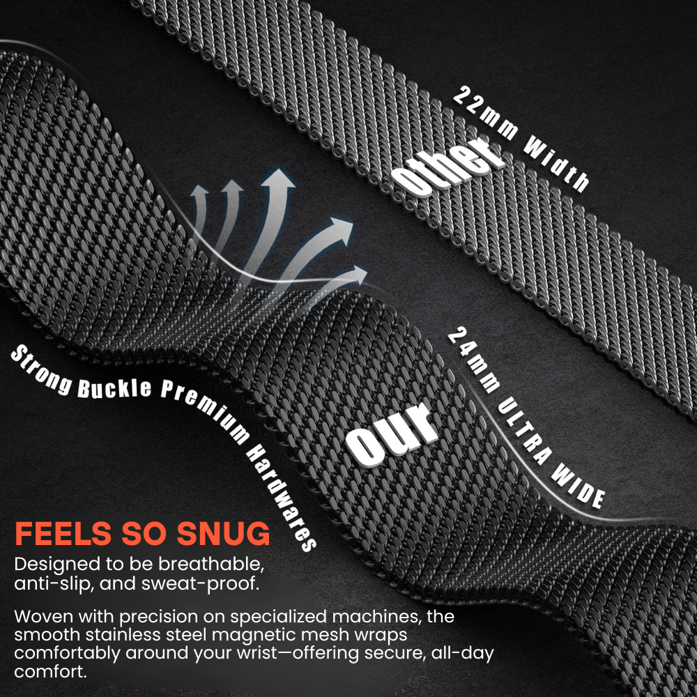 Noceo Magnetic Milanese Steel Band - Astra Straps