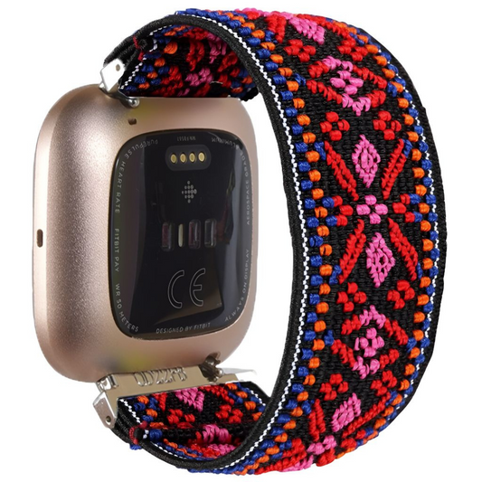 Ostium Bohemia Elástica Nailon Correa para Fitbit Versa