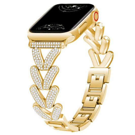 Polleo Diamond Bedazzled Luxury Steel Band - Astra Straps