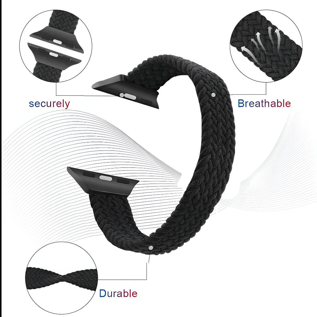 Agnovi Braided Elastic Loop Band - Astra Straps