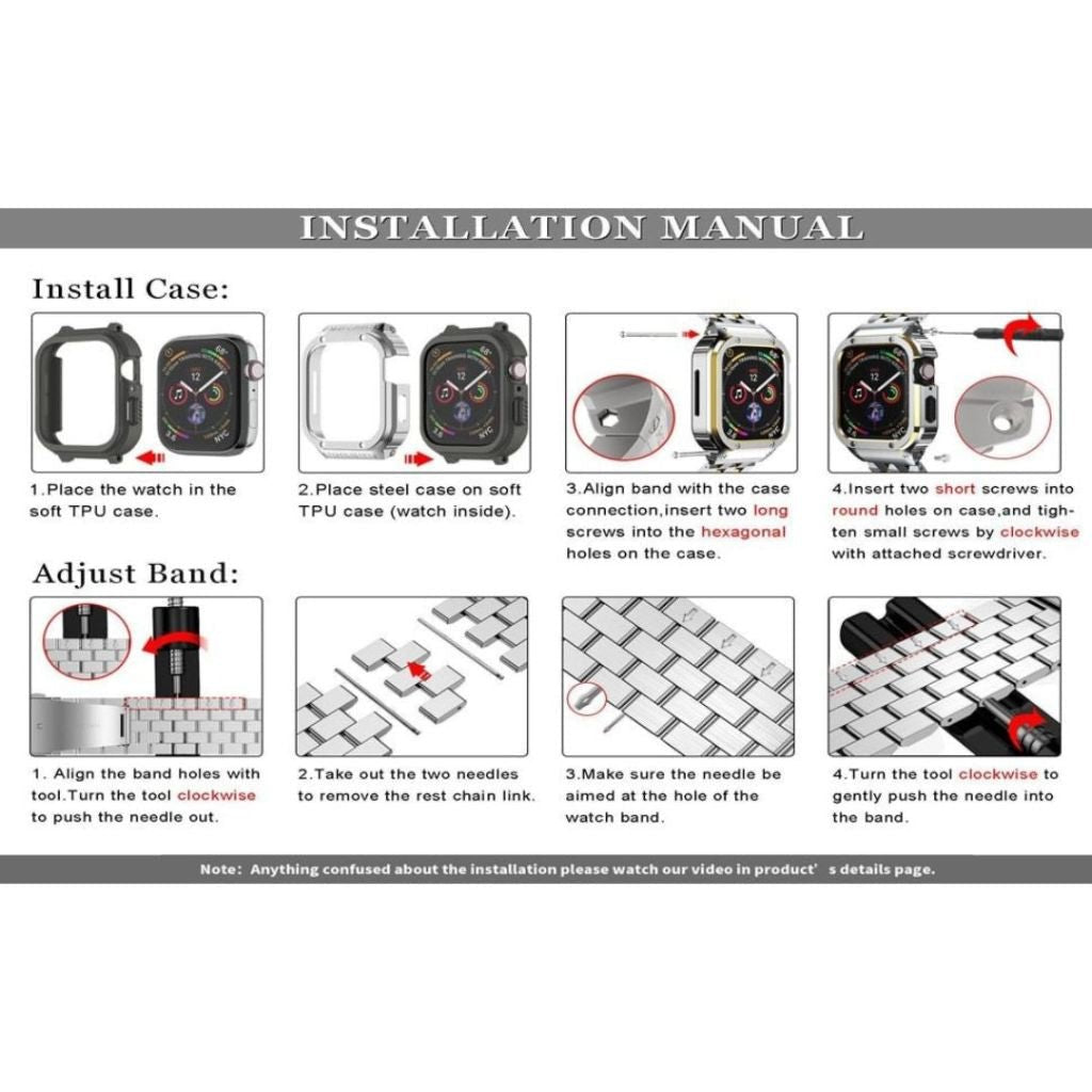 Alma Stainless Steel Band + Case - Astra Straps