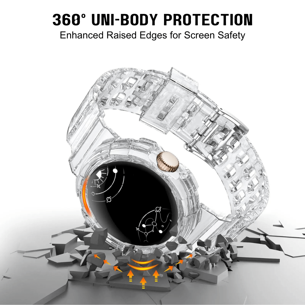 Alternus Silicone Sports Band With Case For Google Pixel Watch - Astra Straps