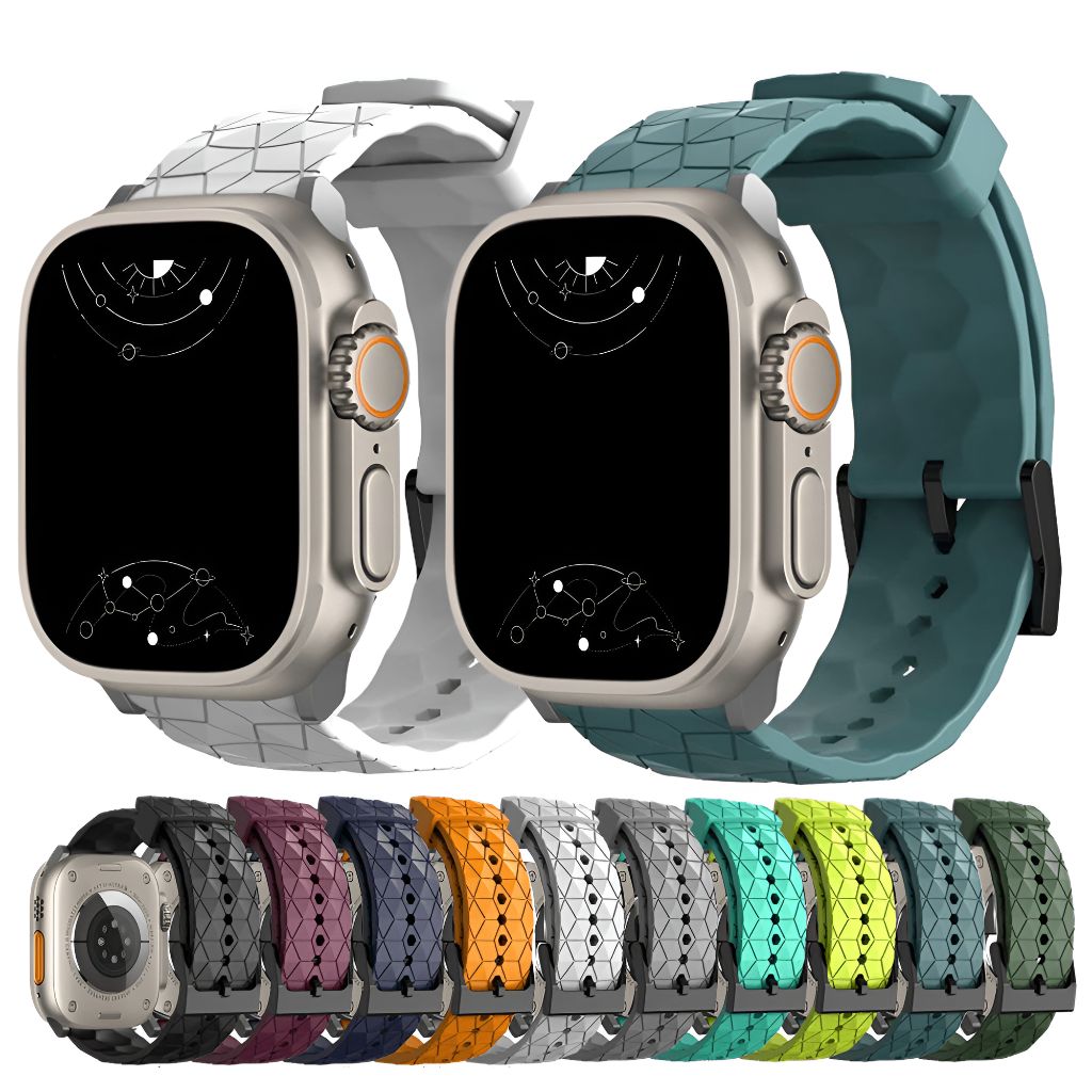 Devenio Football Pattern Silicone Sports Band - Astra Straps