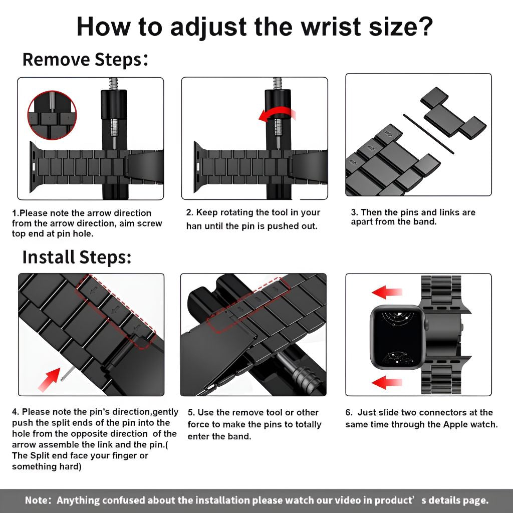 Ecce Solid Stainless Steel Band - Astra Straps