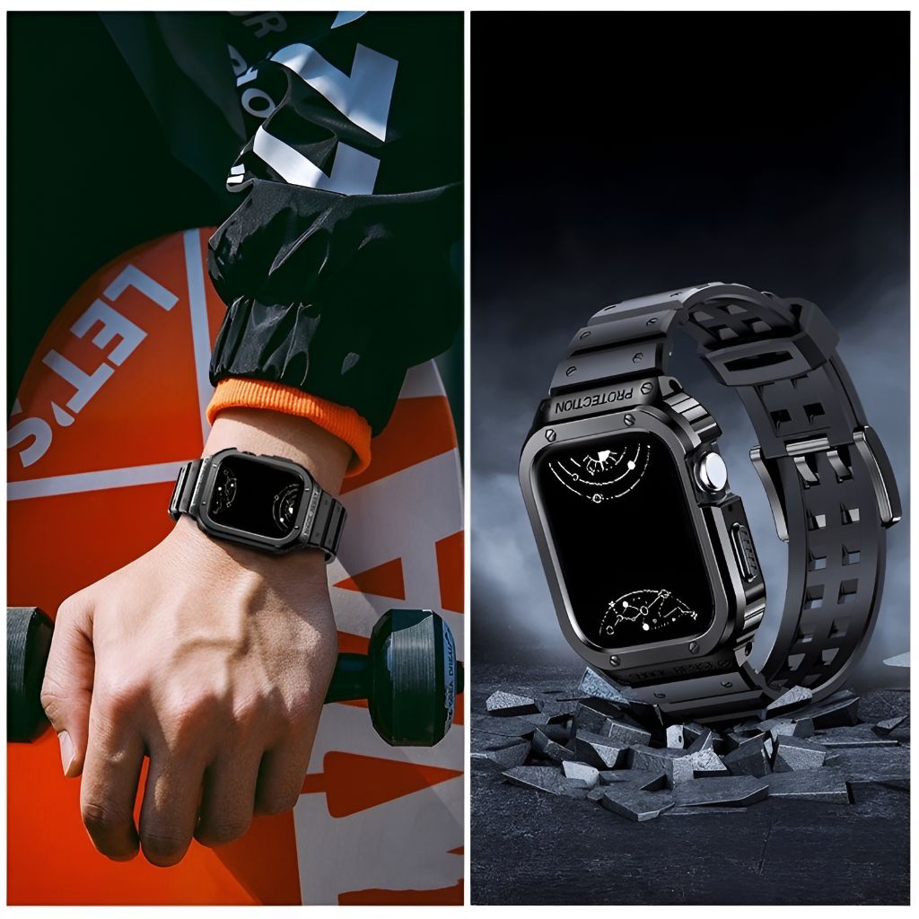 Findo Silicone Band With Stainless Steel Case - Astra Straps