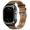 Fumi Genuine Leather Band With Metal Case - Astra Straps