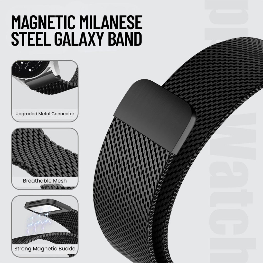Gesto Magnetic Milanese Steel Galaxy Band - Astra Straps