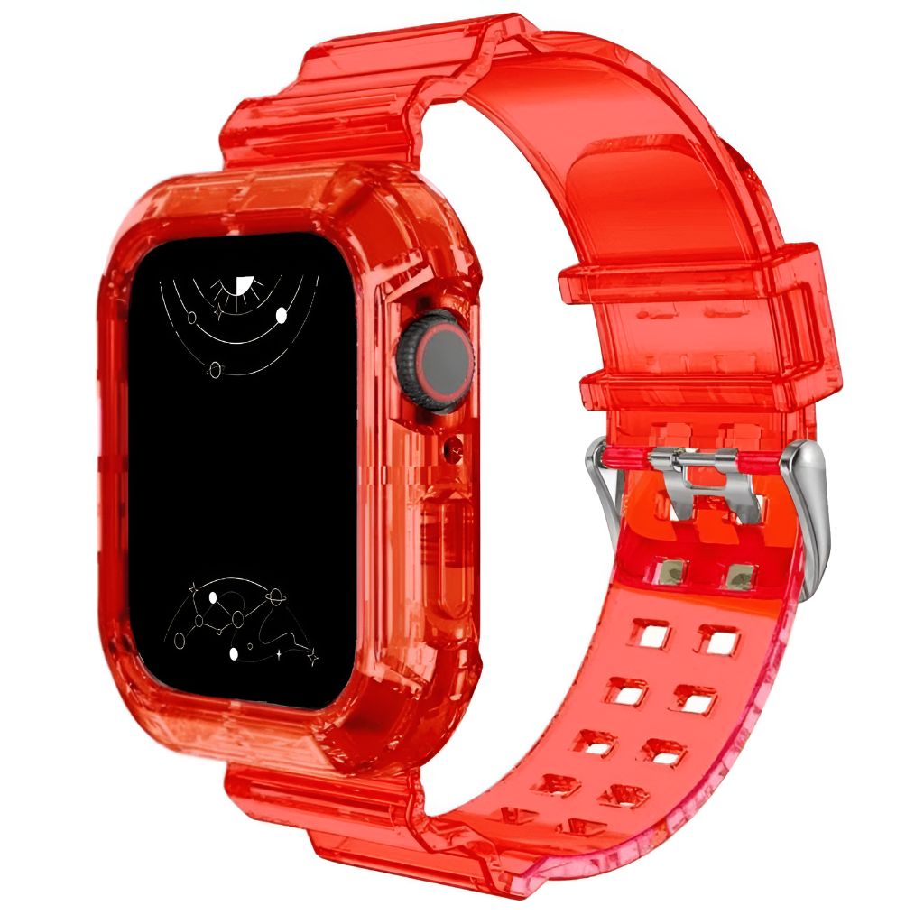 Glacier Transparent Silicone Stylish Band + Case - Astra Straps
