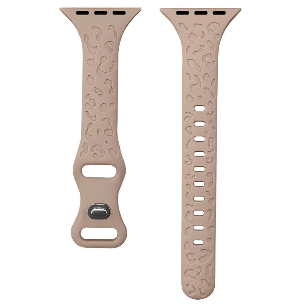 Gratus Leopard Engraved Slim Silicone Band - Astra Straps