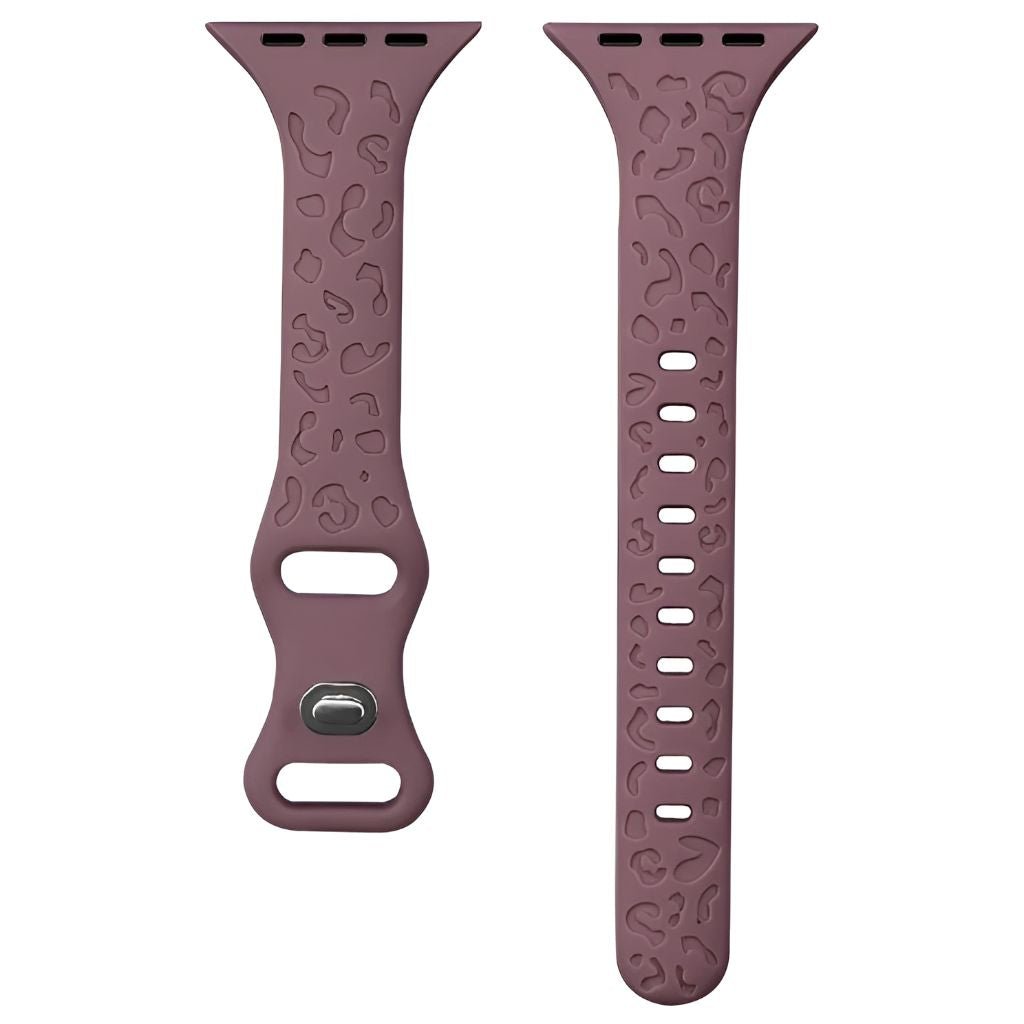 Gratus Leopard Engraved Slim Silicone Band - Astra Straps