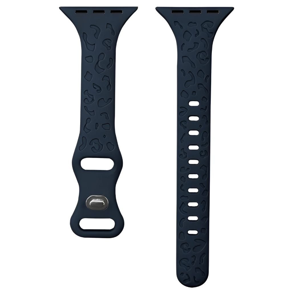 Gratus Leopard Engraved Slim Silicone Band - Astra Straps