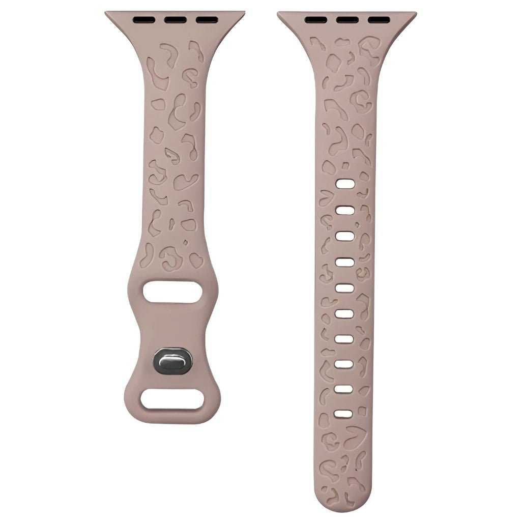 Gratus Leopard Engraved Slim Silicone Band - Astra Straps