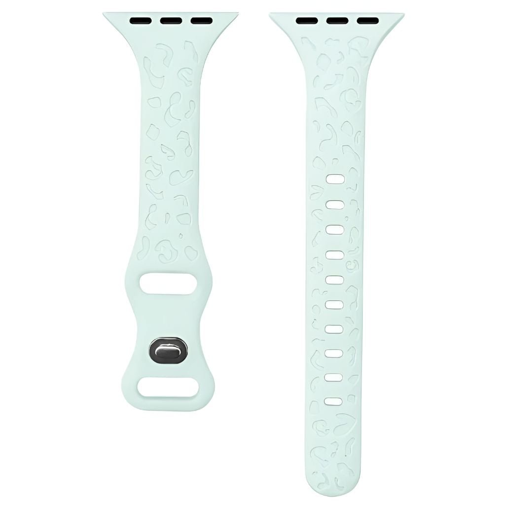 Gratus Leopard Engraved Slim Silicone Band - Astra Straps