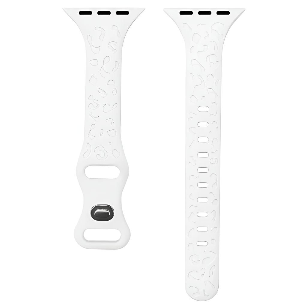 Gratus Leopard Engraved Slim Silicone Band - Astra Straps