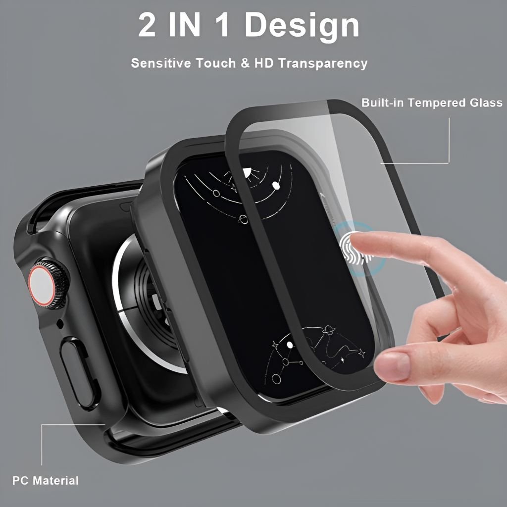 Impleo Waterproof iWatch Screen Protector with Bumper Case - Astra Straps