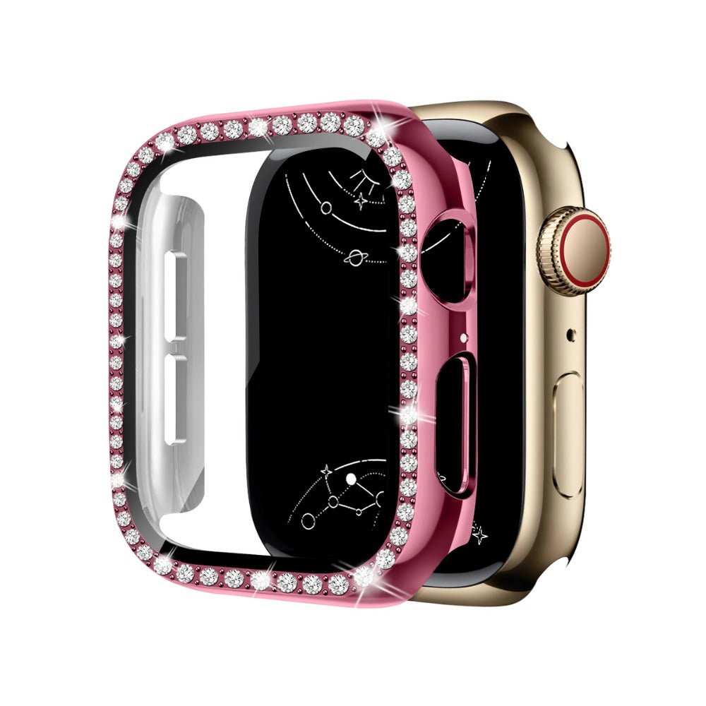 Indigeo Bling Diamond Tempered Glass Case For Apple Watch Series 10 - Astra Straps