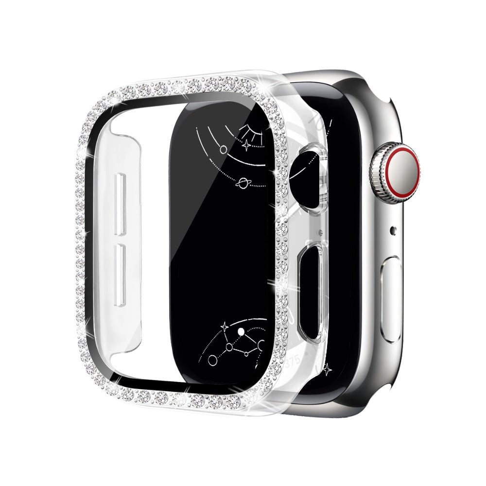 Indigeo Bling Diamond Tempered Glass Case For Apple Watch Series 10 - Astra Straps