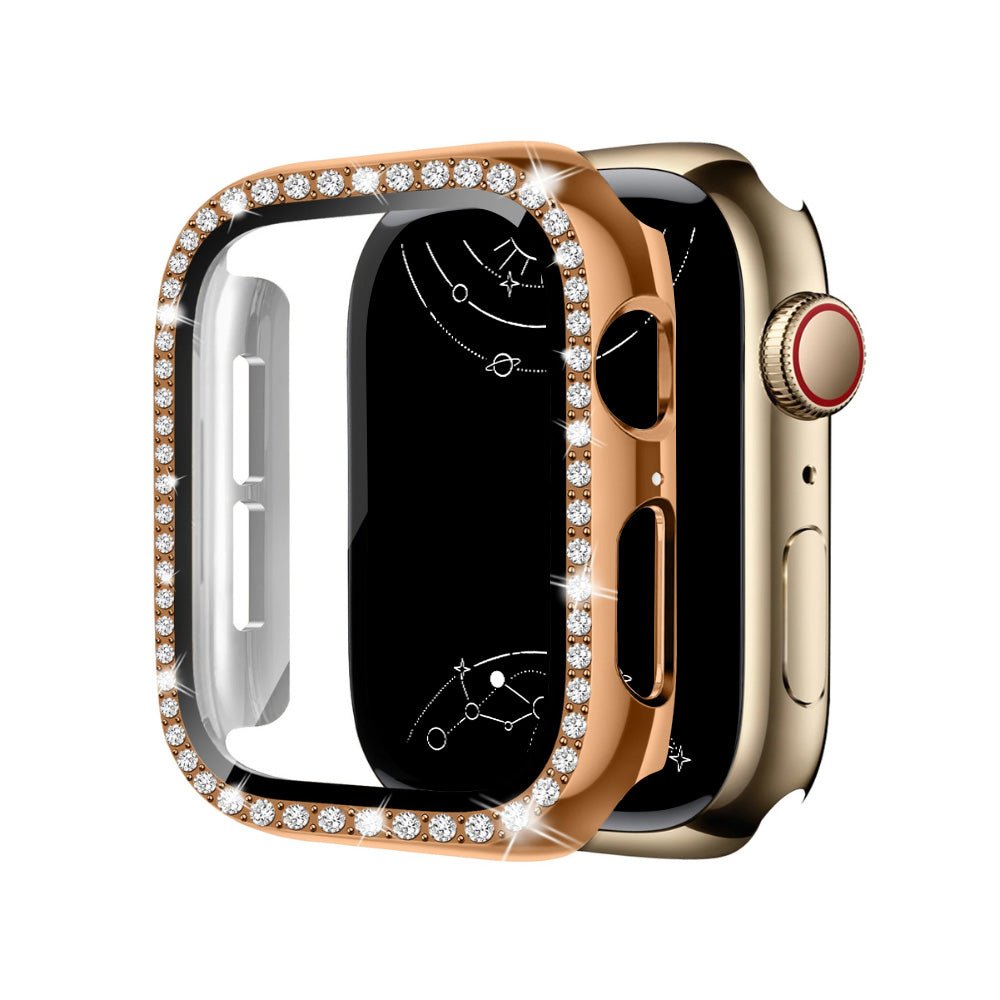 Indigeo Bling Diamond Tempered Glass Case For Apple Watch Series 10 - Astra Straps
