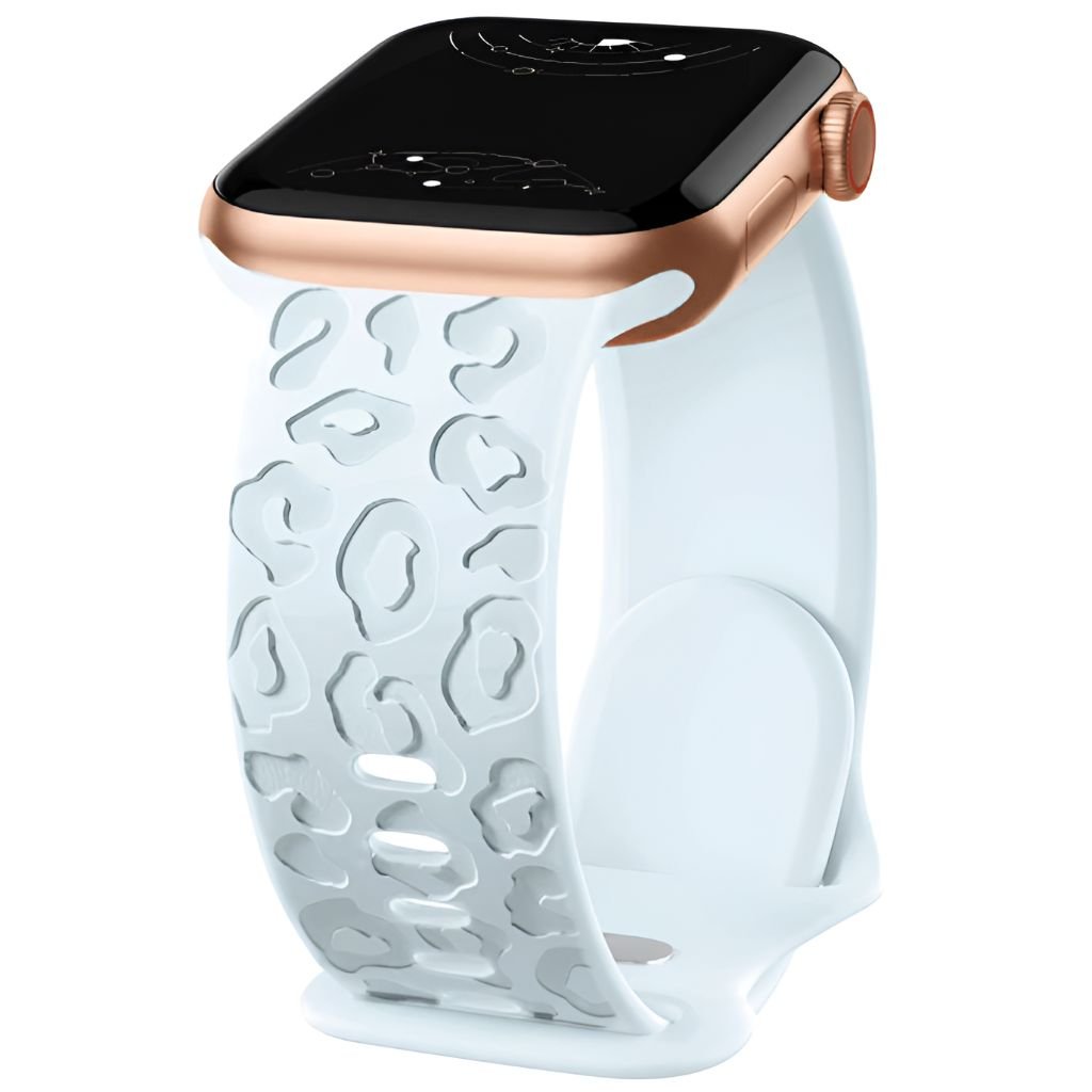 Metior Silicone Band With Engraved Leopard Pattern - Astra Straps